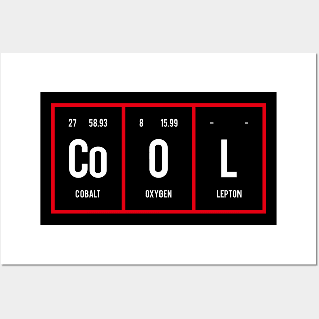 Cool - Periodic Table of Elements Wall Art by Distrowlinc